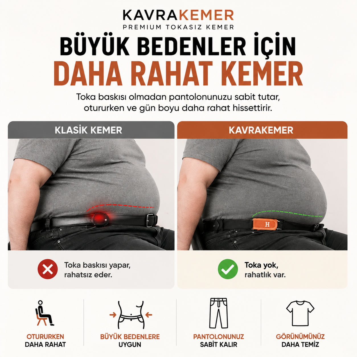 KavraKemer™ | Premium Tokasız Kemer